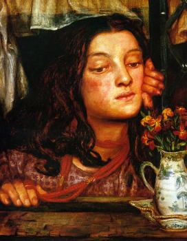 Dante Gabriel Rossetti : Girl at a Lattice